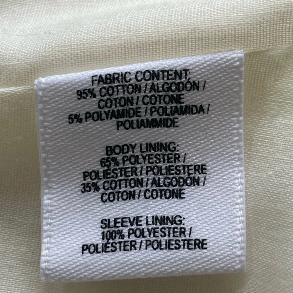 DEREK LAM 10 CROSBY COTTON BLEND CROPPED JACKET SIZE 6